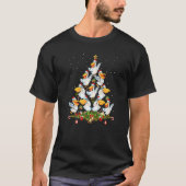 Pelican Bird Xmas Tree Weihnachtsmannmütze Pelican T-Shirt (Vorderseite)