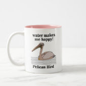 Pelican Bird Zweifarbige Tasse (Links)