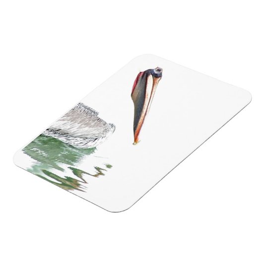 Pelican Birds Wildlife Animals Beach Magnet (Linke Seite)