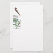 Pelican Birds Wildtiere Briefpapier (Vorne/Hinten)