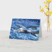 Pelican Birthday Card Karte (Gelbe Blume)