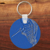 Pelican, Blue Art_ Schlüsselanhänger (Vorderseite)