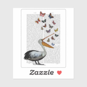 Pelican & Butterfisch Aufkleber