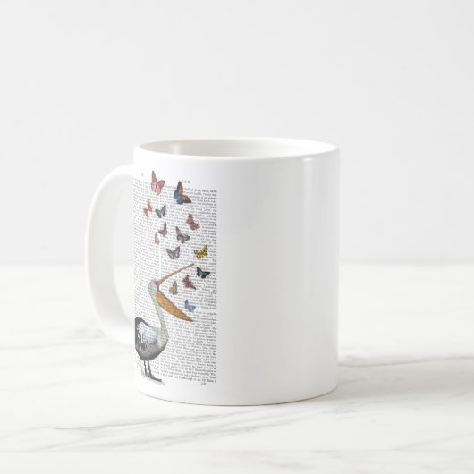 Pelican & Butterfisch Kaffeetasse (Vorderseite Links)