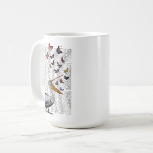 Pelican & Butterfisch Kaffeetasse (Vorderseite Links)