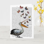 Pelican & Butterfisch Karte (Gelbe Blume)