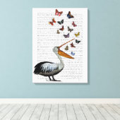 Pelican & Butterfisch Leinwanddruck (Insitu (Holzboden))