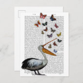 Pelican & Butterfisch Postkarte (Vorne/Hinten)