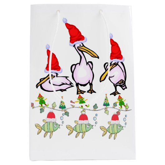 Pelican Christmas Gift Bags Mittlere Geschenktüte (Vorderseite)