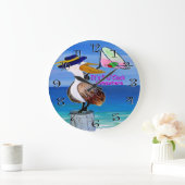 pelican cocktail clock große wanduhr (Zuhause)