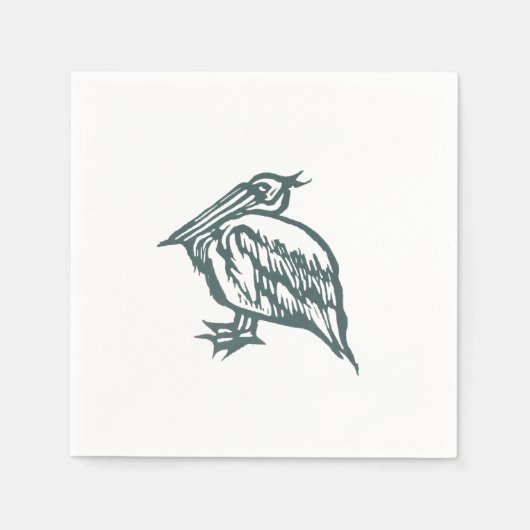Pelican Cocktail Napkin Serviette (Vorderseite)