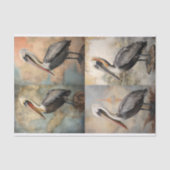 Pelican Collage 1 Decoupage Paper Seidenpapier (Vorderseite)