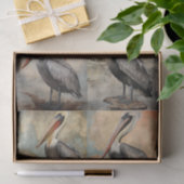 Pelican Collage 1 Decoupage Paper Seidenpapier (Geschenk)