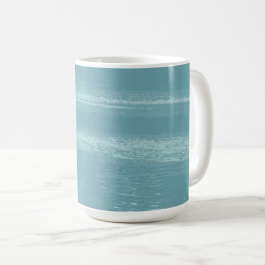 Pelican Couple Paddle auf Calm Aqua Water Kaffeetasse (VorderseiteRechts)