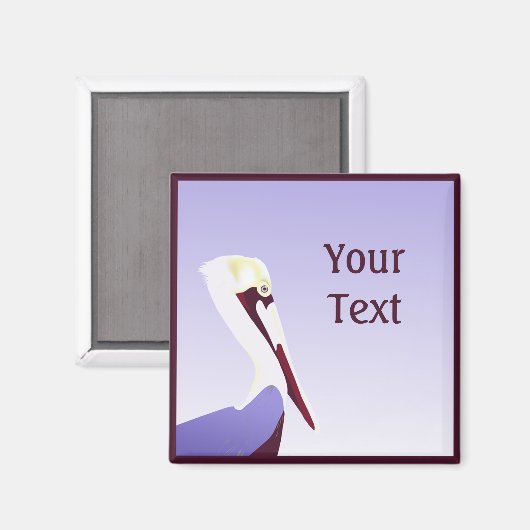 Pelican Custom Magnet (Vorderseite/Rückseite)