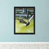 Pelican Dance Leinwanddruck (Insitu (Holzboden))