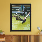 Pelican Dance Leinwanddruck (Insitu (Wohnzimmer))