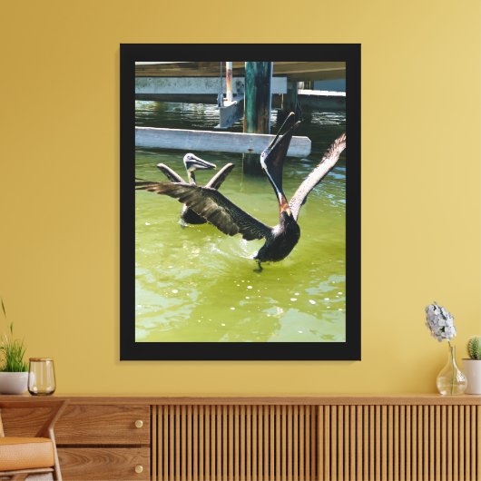 Pelican Dance Leinwanddruck (Insitu (Wohnzimmer))