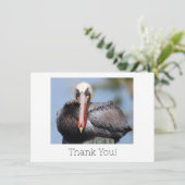 Pelican Dankeschön Karte (Stehend Vorderseite)