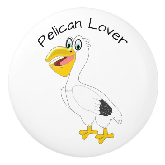 Pelican Design Personalised Keramikknauf (Vorderseite)