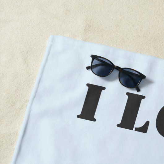 Pelican Design Personalisiert Strandtuch (Beispiel)