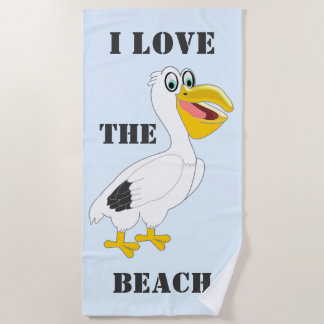 Pelican Design Personalisiert Strandtuch