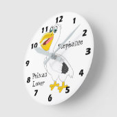 Pelican Design Runde Wanduhr (Winkel)