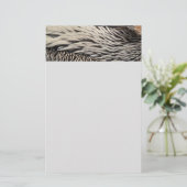 Pelican Feathers Abstrakt Nature Fotografy Briefpapier (Stehend Vorderseite)