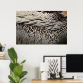 Pelican Feathers Abstrakt Nature Fotografy Poster (Heimbüro)