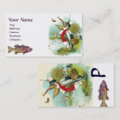 PELICAN FISCHING MONOGRAM Eggshell Visitenkarte (Vorne/Hinten)