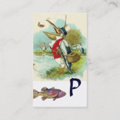 PELICAN FISCHING MONOGRAM Eggshell Visitenkarte (Rückseite)