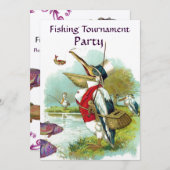 PELICAN FISHING TOURNAMENT PARTY EINLADUNG (Vorne/Hinten)