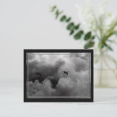 Pelican Flight Postkarte (Stehend Vorderseite)