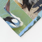 Pelican Foto Collage, Fleecedecke (Ecke)
