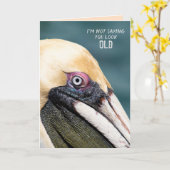 Pelican Geburtstag Spaß zum Altern Karte (Gelbe Blume)