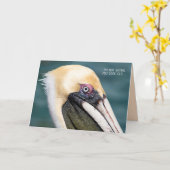 Pelican Geburtstags-Spaß Karte (Gelbe Blume)