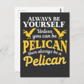 Pelican Gift immer Pelican Zookeeper Postkarte (Vorne/Hinten)