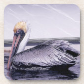 Pelican Gliding Getränkeuntersetzer (Vorderseite)