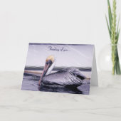 Pelican Gliding Karte (Vorderseite)