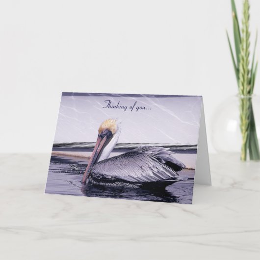 Pelican Gliding Karte (Vorderseite)