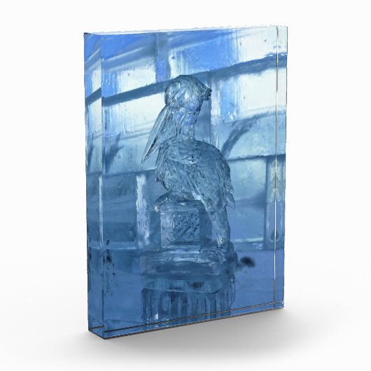 Pelican Ice Sculpture, Quebec, Kanada Fotoblock (Links)
