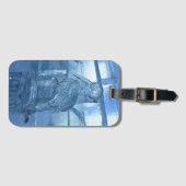 Pelican Ice Sculpture, Quebec, Kanada Gepäckanhänger (Vorderseite (Horizontal))