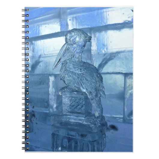 Pelican Ice Sculpture, Quebec, Kanada Notizblock (Vorderseite)