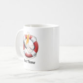 Pelican in Buy mit dem Namen des Bootes Kaffeetasse (Vorderseite Links)