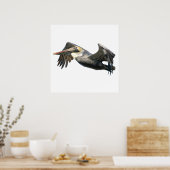 Pelican in Flight Poster (Küche)