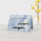 Pelican Journey Happy Vathers Day Card Karte (Gelbe Blume)