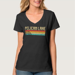 Pelican Lake Minnesota Funny Fishing Camping Somme T-Shirt