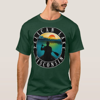 Pelican Lake Wisconsin Canoeing T-Shirt