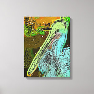 PELICAN LEINWANDDRUCK