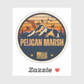 Pelican Marsh, Florida Aufkleber (Blatt)